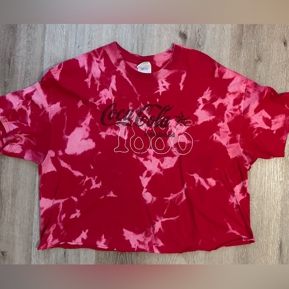 Vintage Coca Cola Bleach Dyed Crop Tee